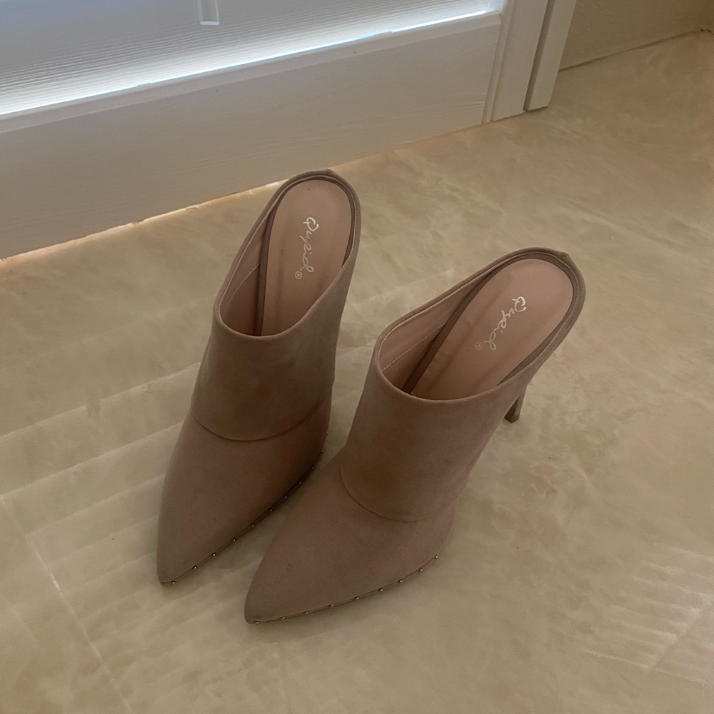 Qupid Pointy Toe Heels